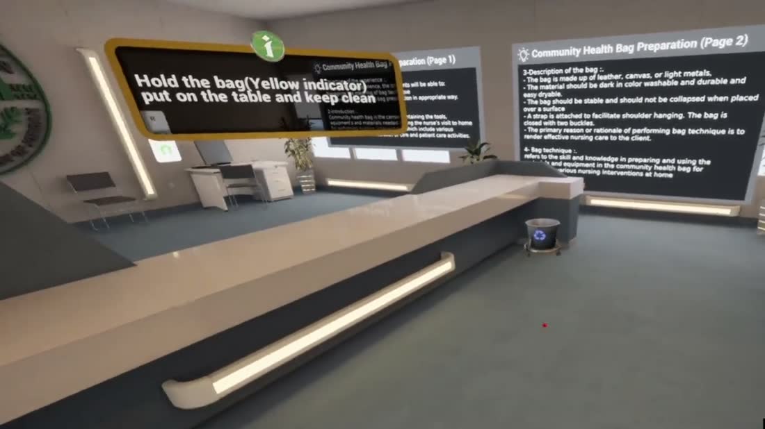 Nursing Lab — five immersive scenarios.