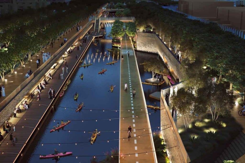 Sports Boulevard Phase 1 — Cycling Bridge — BIM Project — Riyadh, Saudi Arabia — Vision 2030 active life, Quality of Life Program, pedestrian and cycling infrastructure, Riyadh urban regeneration