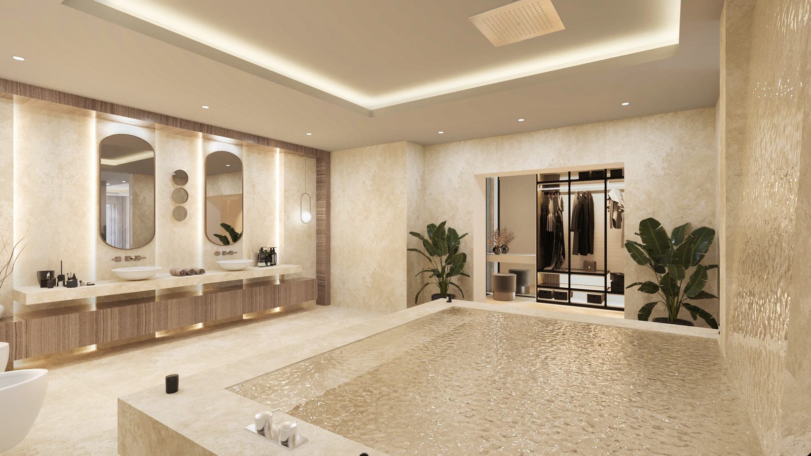 Private Villa — Spa & Bath Suite — Interior Design — Jeddah, Saudi Arabia